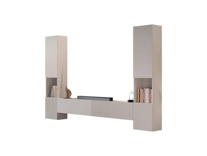 MIRJAN24 WOHNWAND, Kaschmir, Rechteckig, 200x31x30 cm, Wohnzimmer, Wohnwände, Anbauwände von Mirjan24