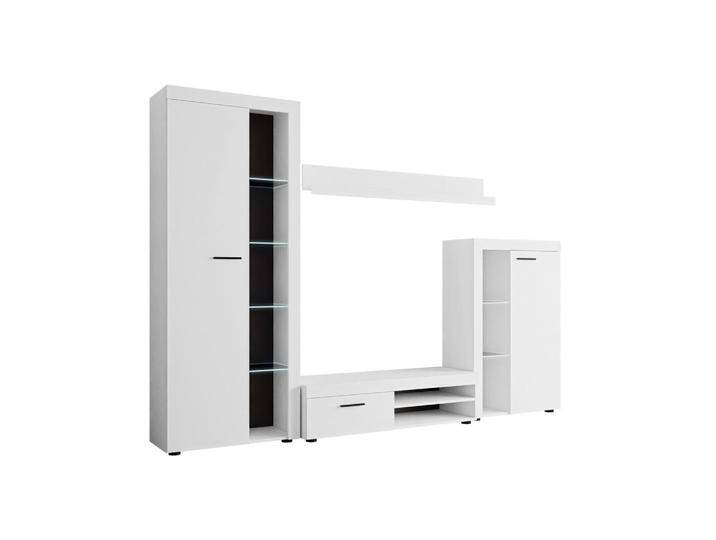 MIRJAN24 WOHNWAND, Weiß, Rechteckig,Rechteckig, 270x190x43 cm, Wohnzimmer, Wohnwände, Anbauwände von Mirjan24