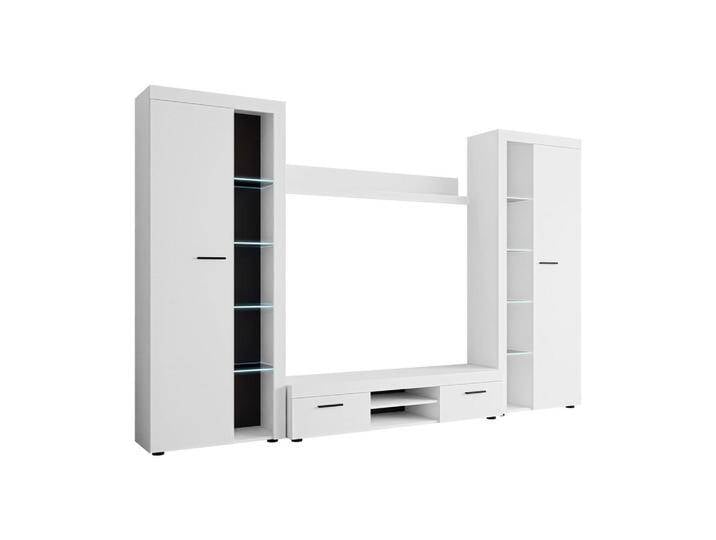 MIRJAN24 WOHNWAND, Weiß, Rechteckig,Rechteckig, 300x190x40 cm, Wohnzimmer, Wohnwände, Anbauwände von Mirjan24