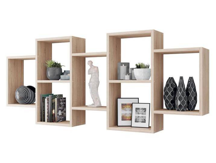 MIRJAN24 Wandregal Trio 001, 161x18x65 cm, Universell, beige, Sonoma Eiche MIRJAN24 Wandregal Trio 001, 161x18x65 cm, Universell, beige, Sonoma Eiche von Mirjan24