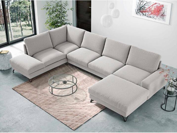 MIRJAN24 Wohnlandschaft Flavio U, zwei Bettkästen und Schlaffunktion, Wellenfeder, U-Form, 367x214x91 cm, beige, Verita 80 MIRJAN24 Wohnlandschaft Flavio U, zwei Bettkästen und Schlaffunktion, Wellenfeder, U-Form, 367x214x91 cm, beige, Verita 80 von Mirjan24