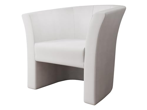 Mirjan24 Cocktailsessel Noliaw, Design Polstersessel Clubsessel Bürosessel Relaxsessel Loungesessel Einzelsessel Sessel Club Möbel (Kunstleder Soft 017) von Mirjan24