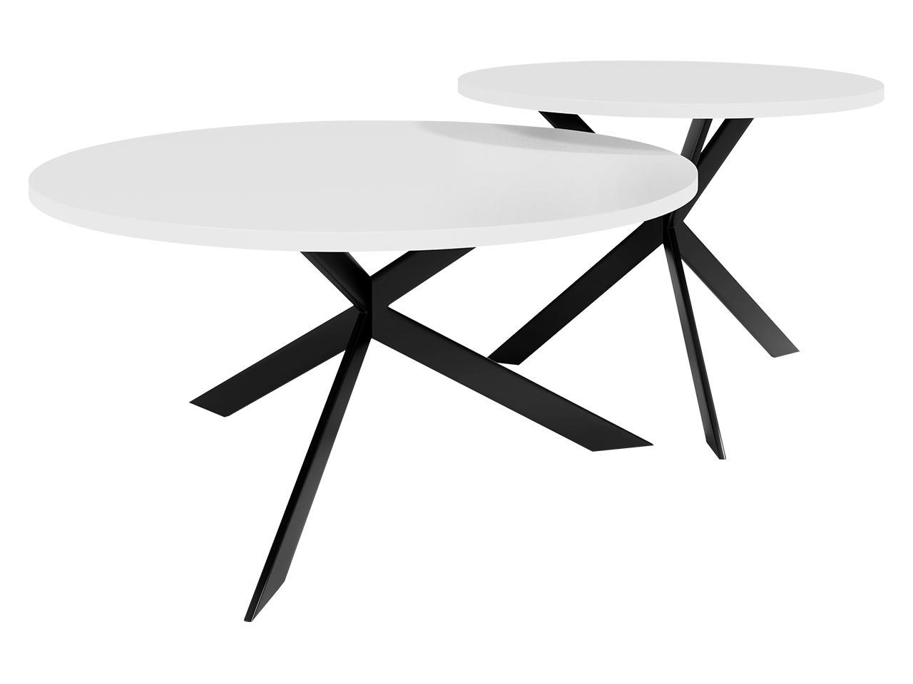 MIRJAN24 Couchtisch Libre (2er-Set), Beine aus Stahl, schwarz pulverbeschichtet von MIRJAN24