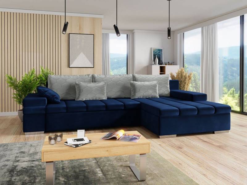 MIRJAN24 Ecksofa Bangkok Premium, mit Bettkasten und Schlaffunktion, Moderne L-Form, Kissen-Set von MIRJAN24
