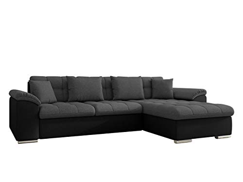 Mirjan24 Ecksofa Diana, Eckcouch mit Bettkasten und Schlaffunktion, Elegante Couch, Polsterecke Sofa, Couchgarnitur, Schlafsofa, Bettsofa (Muna 14 + Tatum 283, Ecksofa Rechts) von Mirjan24