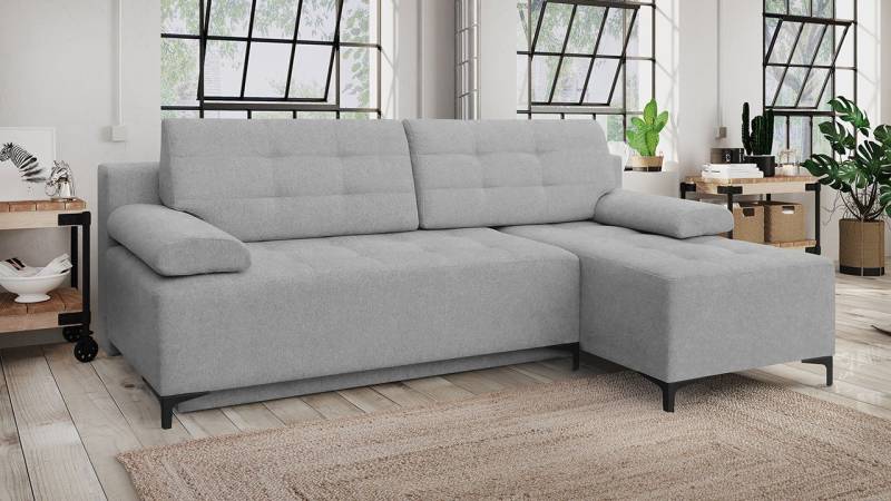 MIRJAN24 Ecksofa Fabio, mit Bettkasten und Schlaffunktion, Füße aus Metall, Kissen mit Reißverschluss MIRJAN24 Ecksofa Fabio, mit Bettkasten und Schlaffunktion, Füße aus Metall, Kissen mit Reißverschluss von MIRJAN24