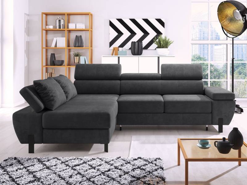 MIRJAN24 Ecksofa Molina Mini, mit Schlaffunktion und Bettkasten, L-Form mit Einstellbare Kopfstützen und Armlehnen, Design Eckcouch MIRJAN24 Ecksofa Molina Mini, mit Schlaffunktion und Bettkasten, L-Form mit Einstellbare Kopfstützen und Armlehnen, Design Eckcouch von MIRJAN24
