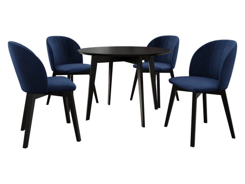 MIRJAN24 Essgruppe Diplodok-04, (Komplett-Set, Runder Esstisch, 4 Stühlen) von MIRJAN24