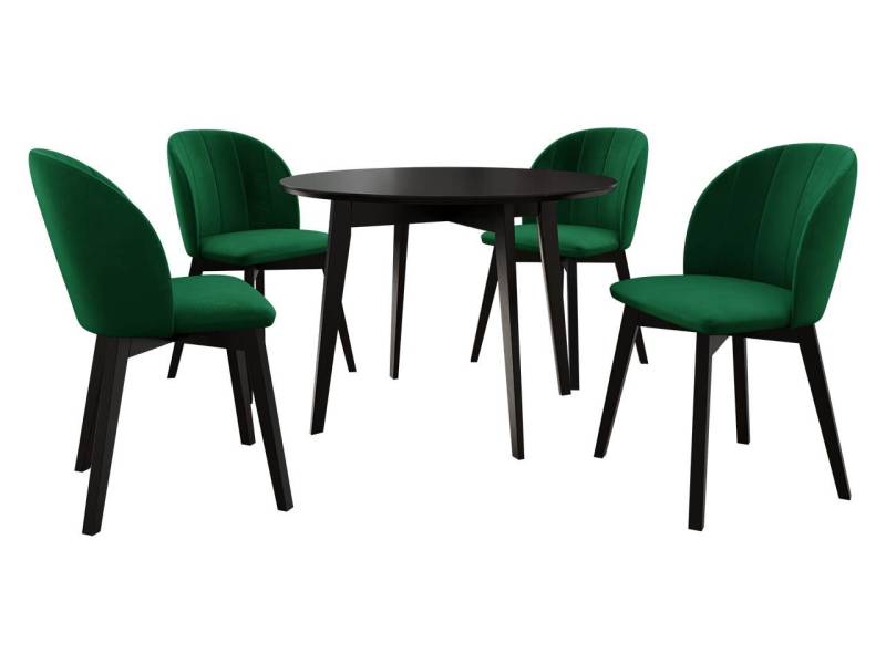 MIRJAN24 Essgruppe Diplodok-04, (Komplett-Set, Runder Esstisch, 4 Stühlen) von MIRJAN24