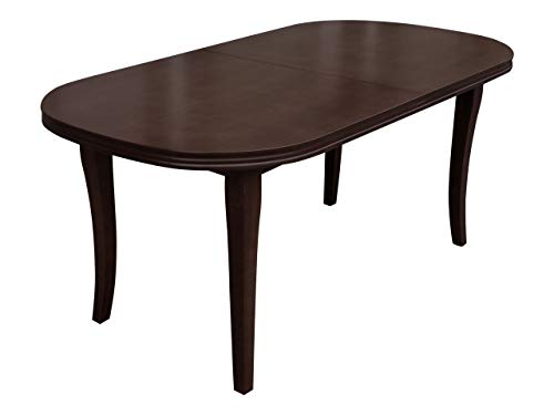 Mirjan24 Esszimmertisch S02, Praktischer Auszugstisch, Esstisch, Farbauswahl, Tisch für Esszimmer, Küchentisch, Ausziehtisch (Nuss, 90x160x200 cm) von Mirjan24