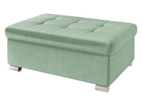 Mirjan24 Hocker Niko groß Sitzhocker Polsterhocker Sitzbank Fußbank Pouf Farbauswahl (Magic Velvet 2227) von Mirjan24