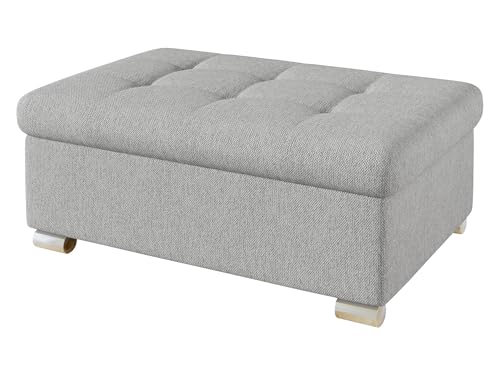 Mirjan24 Hocker Niko groß Sitzhocker Polsterhocker Sitzbank Fußbank Pouf Farbauswahl (Matana 01) von Mirjan24