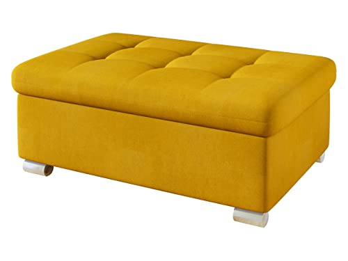 Mirjan24 Hocker Niko groß Sitzhocker Polsterhocker Sitzbank Fußbank Pouf Farbauswahl (Uttario Velvet 2959) von Mirjan24