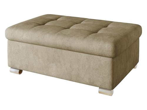 Mirjan24 Hocker Niko groß Sitzhocker Polsterhocker Sitzbank Fußbank Pouf Farbauswahl (Zetta 291) von Mirjan24