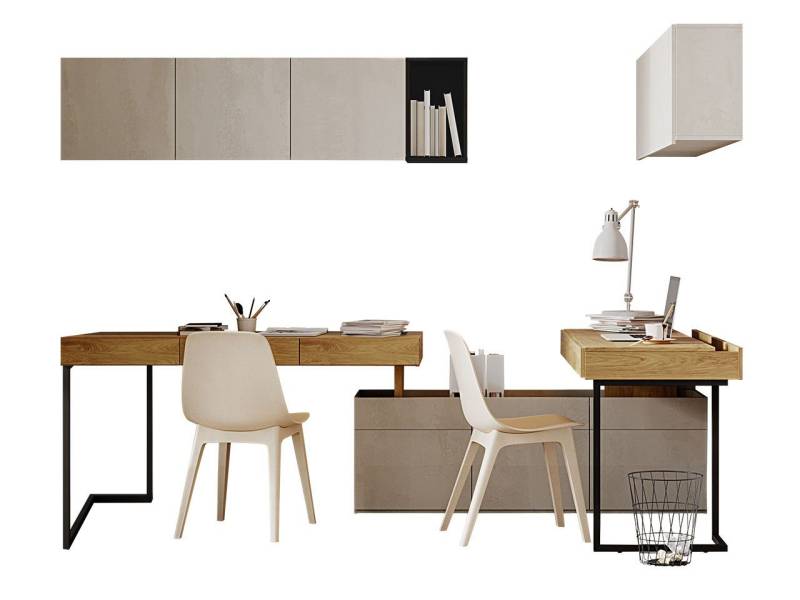 MIRJAN24 Jugendzimmer-Set Teen Flex I, (6er-Set), Schreibtisch mit Metallfüße von MIRJAN24