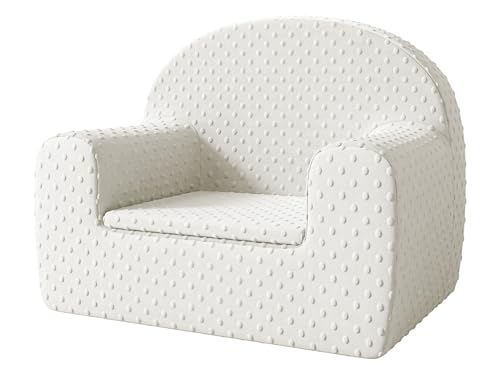 Mirjan24 Kindersessel Breslen, Kleinkindcouch, Kindersofa, Kindercouch aus weichem Plüschstoff für Jungen und Mädchen, Bequeme Schaumstoff (Minky 16) von Mirjan24