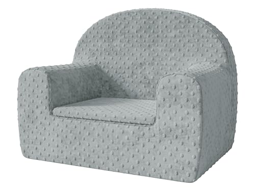 Mirjan24 Kindersessel Breslen, Kleinkindcouch, Kindersofa, Kindercouch aus weichem Plüschstoff für Jungen und Mädchen, Bequeme Schaumstoff (Minky 23) von Mirjan24