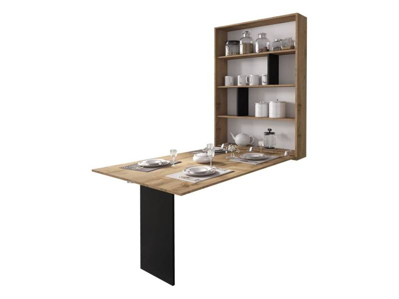 MIRJAN24 Klapptisch Abi, mit Regalen, Tisch ideal für Esszimmer von MIRJAN24