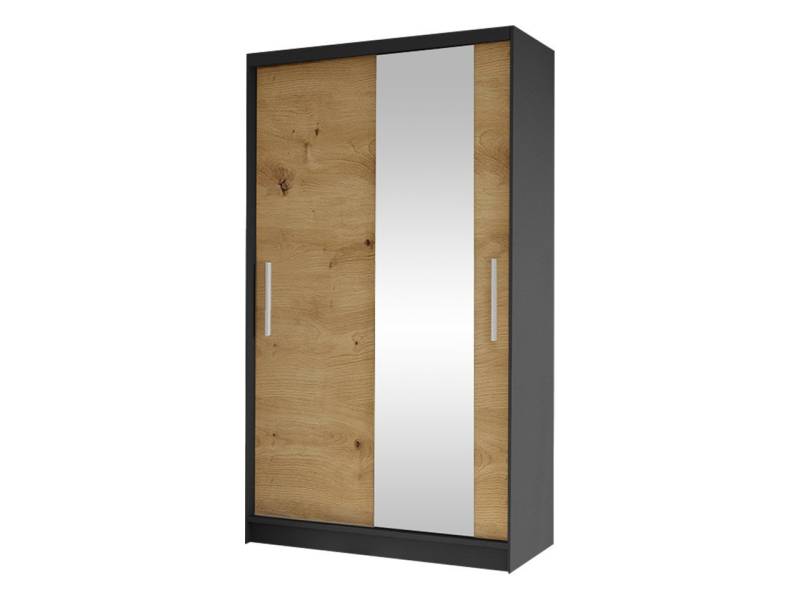 MIRJAN24 Kleiderschrank Costa VI (mit Schiebetüren, Spiegel, Kleiderstange und 5 Fächer) Schiebetürenschrank, Garderobenschrank von MIRJAN24