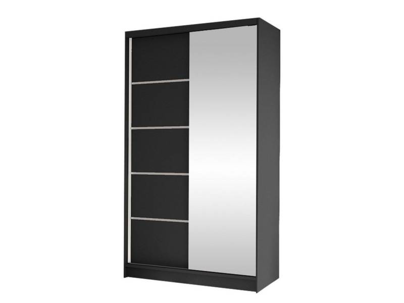 MIRJAN24 Kleiderschrank Diego III (mit Schiebetüren, Spiegel, Kleiderstange und 5 Fächer) Schiebetürenschrank, Garderobenschrank von MIRJAN24