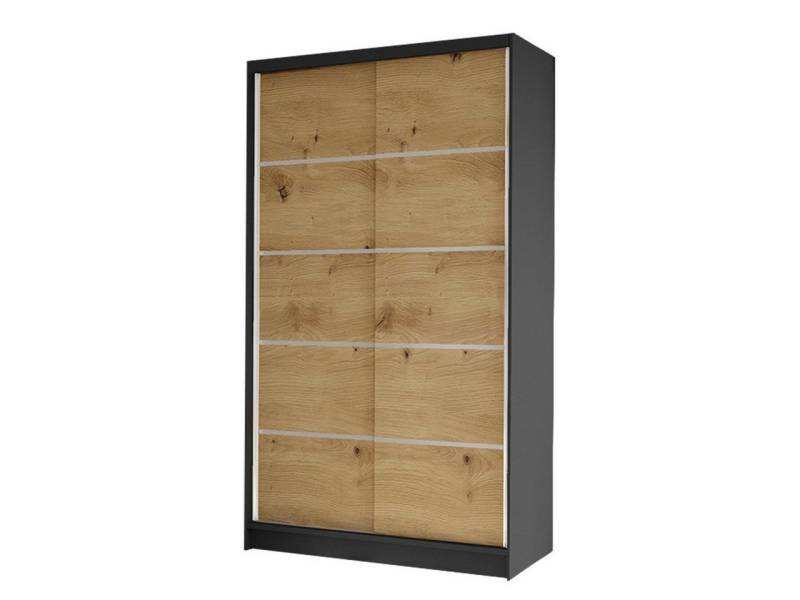 MIRJAN24 Kleiderschrank Diego IV (mit Schiebetüren, Kleiderstange und 5 Fächer) Schiebetürenschrank, Garderobenschrank von MIRJAN24