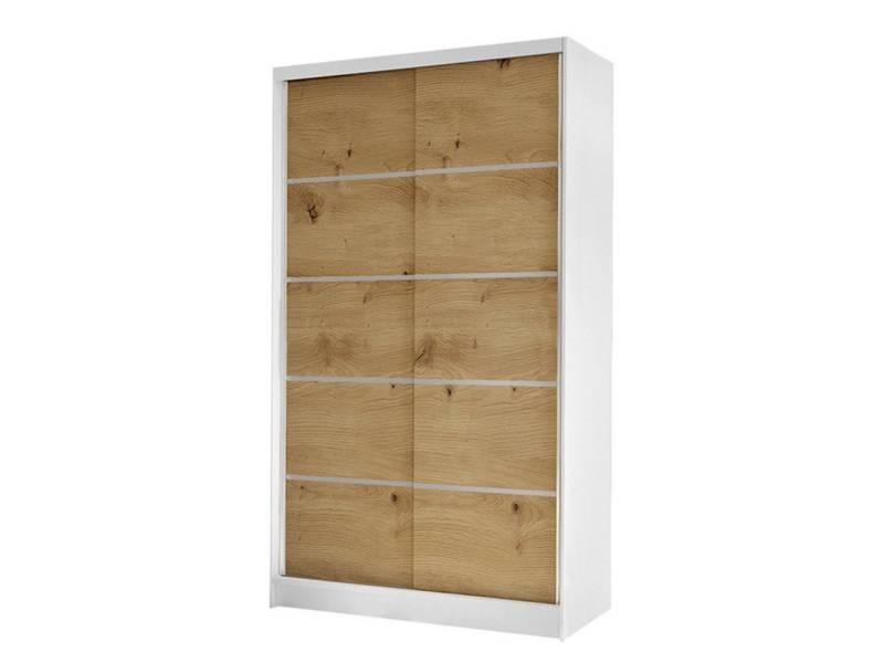 MIRJAN24 Kleiderschrank Diego IV (mit Schiebetüren, Kleiderstange und 5 Fächer) Schiebetürenschrank, Garderobenschrank von MIRJAN24