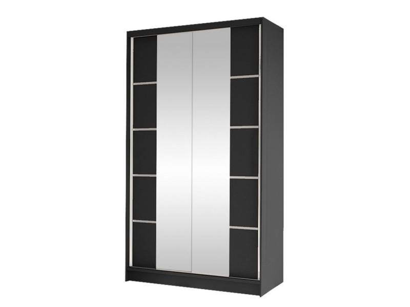 MIRJAN24 Kleiderschrank Diego V (mit Schiebetüren, Spiegel, Kleiderstange und 5 Fächer) Schiebetürenschrank, Garderobenschrank von MIRJAN24