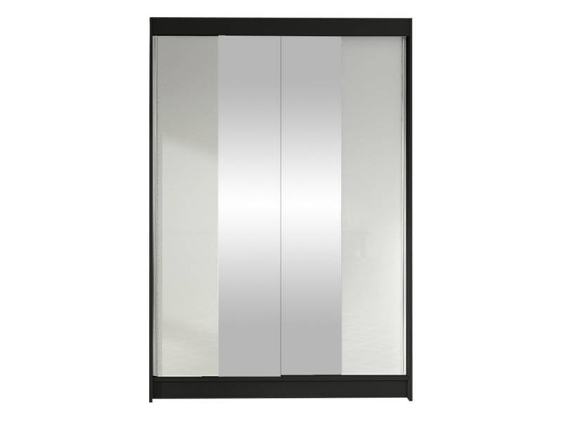 MIRJAN24 Kleiderschrank Lino II (Schiebetürenschrank mit Kleiderstange, Spiegel) Schlafzimmerschrank, Garderobenschrank mit 2-türig von MIRJAN24