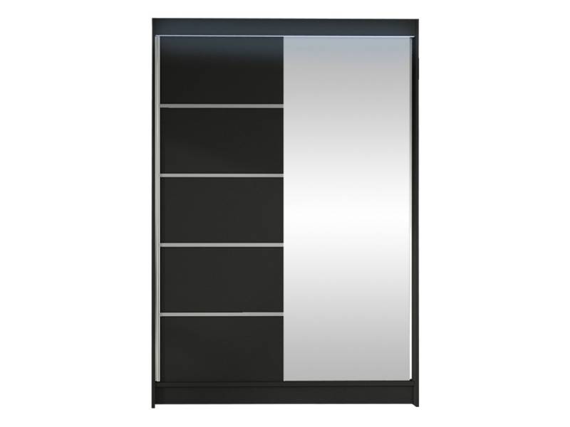 MIRJAN24 Kleiderschrank Lino III (Schiebetürenschrank mit Kleiderstange, Spiegel) Schlafzimmerschrank mit 2-türig, Garderobenschrank von MIRJAN24