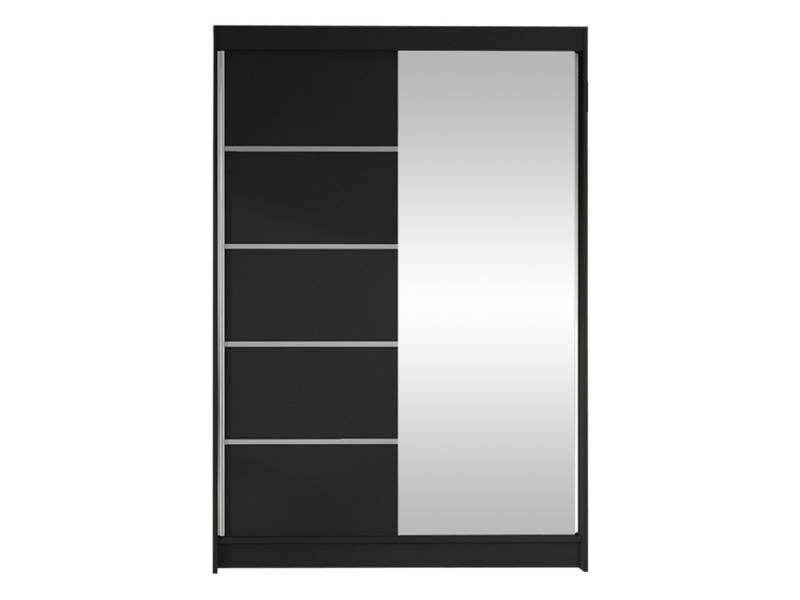 MIRJAN24 Kleiderschrank Lino III (Schiebetürenschrank mit Kleiderstange, Spiegel) Schlafzimmerschrank mit 2-türig, Garderobenschrank von MIRJAN24