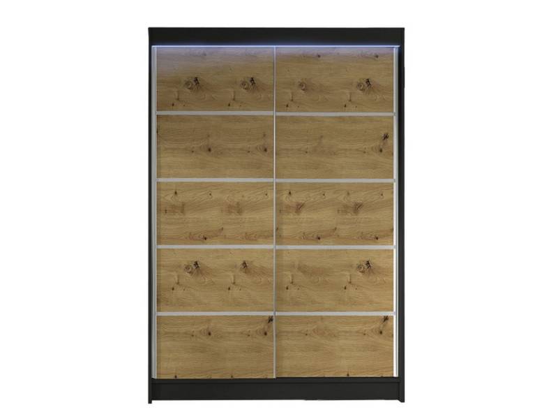 MIRJAN24 Kleiderschrank Lino IV (Schiebetürenschrank mit Kleiderstange) Schlafzimmerschrank mit 2-türig, Garderobenschrank von MIRJAN24