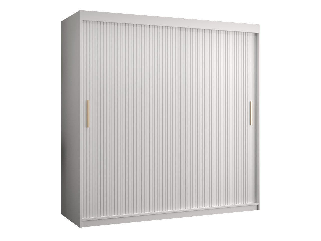 MIRJAN24 Kleiderschrank Riflo Slim 1 180 (mit Schiebetüren) 2-türig, zwei Kleiderstangen, Aluminium-Gleitschienen von MIRJAN24