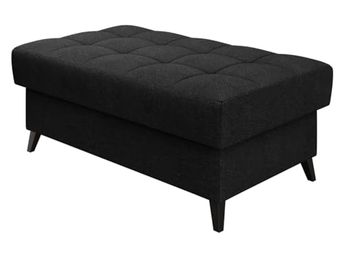 Mirjan24 Moderner Polsterhocker Kaspro, Sofahocker, Sitzhocker, Sitzbank Hocker Fußbank Pouf Farbauswahl (Velo 637) von Mirjan24