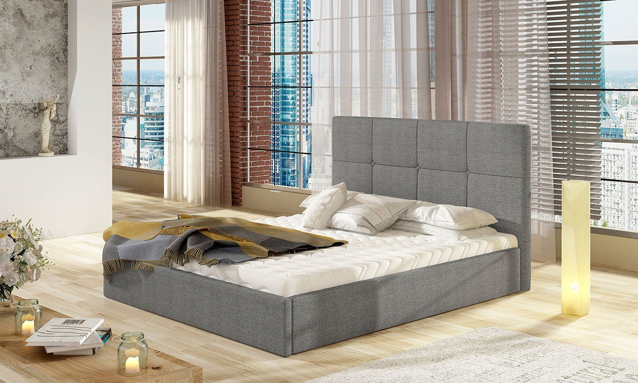 MIRJAN24 Polsterbett Allatessa Duo, Modernes Ehebett mit Bettkasten und Lattenrost, Doppellbett von MIRJAN24