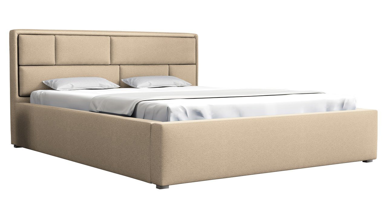 MIRJAN24 Polsterbett Deco (mit Gerolltes Lattenrost), 120/140/160/180/200 cm, Polsterkopfteil von MIRJAN24