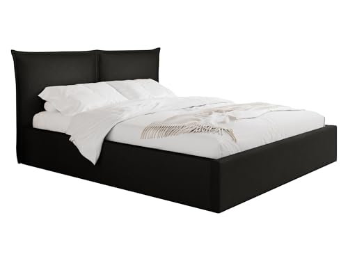 Mirjan24 Polsterbett Paltik mit Bettkasten mit Zwei Kammern, Stabiler Doppelbett mit Lattenrost, Bett mit Gepolstertes Kopfteil, Bettgestell, Ehebett (Kronos 07, 160 x 200 cm) von Mirjan24