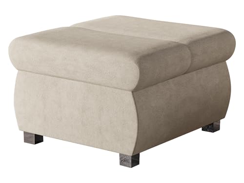Mirjan24 Polsterhocker Bangkok klein, Sitzbank 60x60x39 cm, Hocker Sitzhocker Modern Pouf Fußbank Sitzmöbel (Uttario Velvet 2979) von Mirjan24