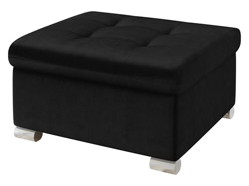 Mirjan24 Polsterhocker Niko klein Sitzbank Sitzhocker Fußbank Pouf Hocker Farbauswahl (Magic Velvet 2219) von Mirjan24