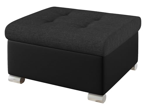 Mirjan24 Polsterhocker Niko klein Sitzbank Sitzhocker Fußbank Pouf Hocker Farbauswahl (Soft 011 + Soul 20) von Mirjan24