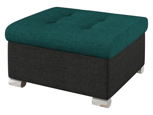 Mirjan24 Polsterhocker Niko klein Sitzbank Sitzhocker Fußbank Pouf Hocker Farbauswahl (Soul 20 + Soul 13) von Mirjan24