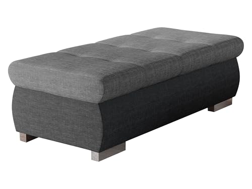 Mirjan24 Polsterhocker Sitzbank Orkan groß Hocker Sitzhocker Modern Pouf Fußbank Sitzmöbel 120x60 (Lux 06 + Lux 05) von Mirjan24