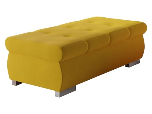 Mirjan24 Polsterhocker Sitzbank Orkan groß Hocker Sitzhocker Modern Pouf Fußbank Sitzmöbel 120x60 (Otusso 14) von Mirjan24