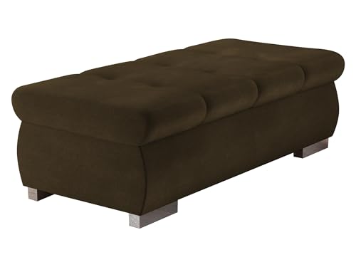 Mirjan24 Polsterhocker Sitzbank Orkan groß Hocker Sitzhocker Modern Pouf Fußbank Sitzmöbel 120x60 (Wave 09) von Mirjan24