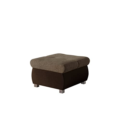 Mirjan24 Polsterhocker Sitzbank Orkan klein Hocker Sitzhocker Modern Pouf Fußbank Sitzmöbel 60x60 (Kronos 06 + Matana 19) von Mirjan24