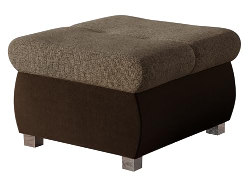 Mirjan24 Polsterhocker Sitzbank Orkan klein Hocker Sitzhocker Modern Pouf Fußbank Sitzmöbel 60x60 (Kronos 06 + Matana 19) von Mirjan24