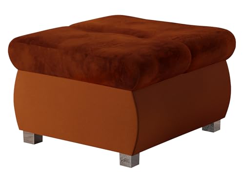 Mirjan24 Polsterhocker Sitzbank Orkan klein Hocker Sitzhocker Modern Pouf Fußbank Sitzmöbel 60x60 (Otusso 16 + Sorriso 24) von Mirjan24