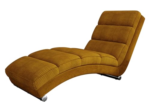 Mirjan24 Relaxliege Holiday Cord, Polstersessel Loungesessel Liegesessel Farbauswahl Relaxsessel Modern Wohnmöbel (Kronos 01 + Poso 01) von Mirjan24
