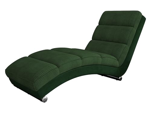 Mirjan24 Relaxliege Holiday Cord, Polstersessel Loungesessel Liegesessel Farbauswahl Relaxsessel Modern Wohnmöbel (Kronos 14 + Poso 14) von Mirjan24