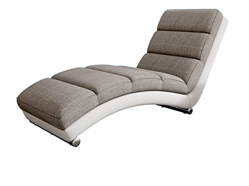 Mirjan24 Relaxliege Holiday Loungesessel Liegesessel Polstersessel Farbauswahl Relaxsessel Modern Wohnmöbel (Soft 017 + Lawa 05) von Mirjan24