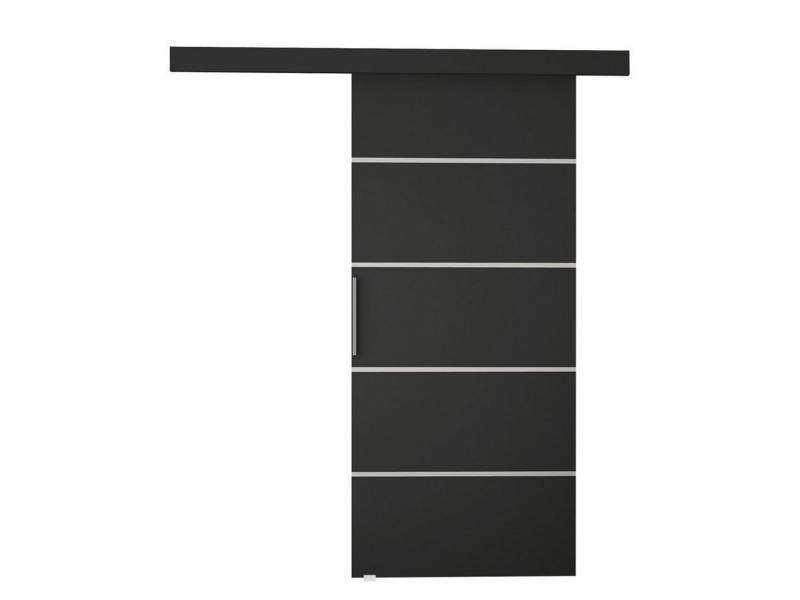 MIRJAN24 Schiebetür Rubi 70 III (Universell - Links / Rechts), Solide Aluminiumgriffe, Selbstschließsystem, Horizontale Streifen von MIRJAN24